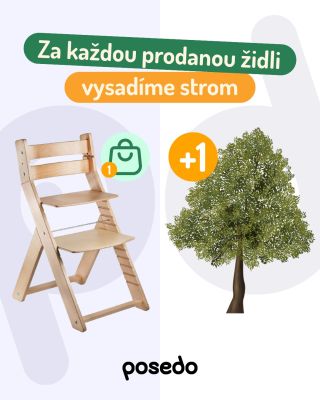 Když koupíte rostoucí židli posedo, neuděláte radost jen svému dítěti, ale i přírodě. 🌳 Za každou prodanou židli vysadíme...